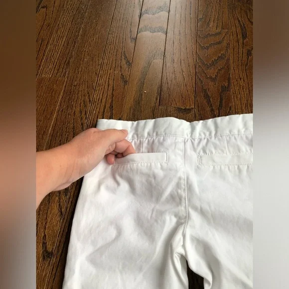 Lilly Pulitzer Girls 4 White Khaki Flare Leg 100% Cotton Pants - EUC! - Picture 12 of 12